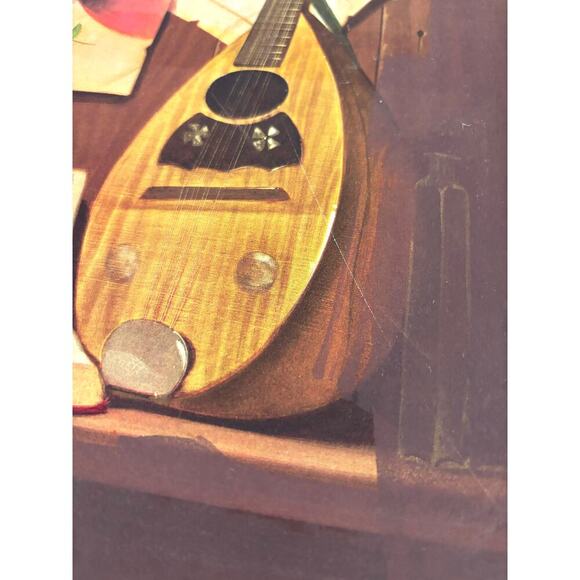 Musical Instrument F.H. Redelius Mid Century Framed Print 15.5"x18.5" - Picture 6 of 12